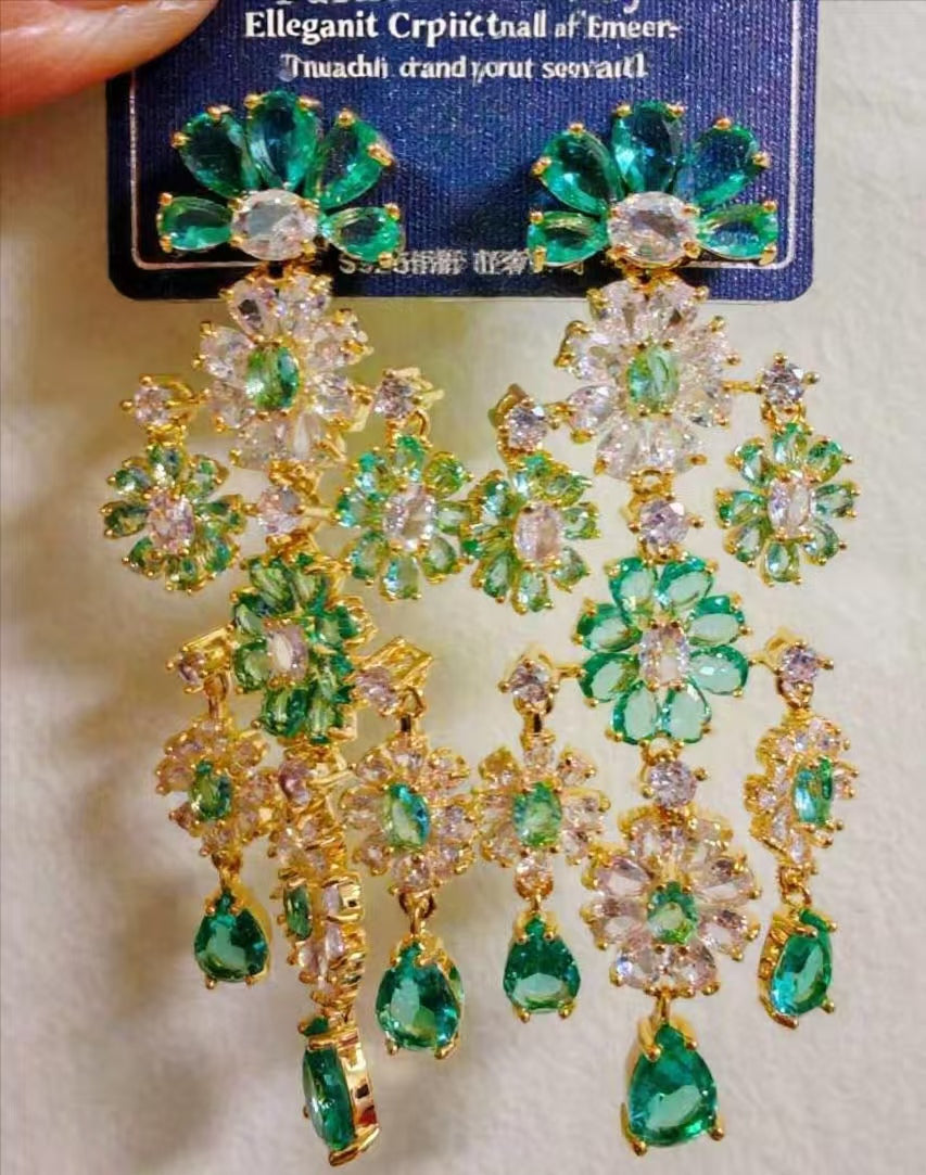 Blossom Waterfall Earrings(handmade)