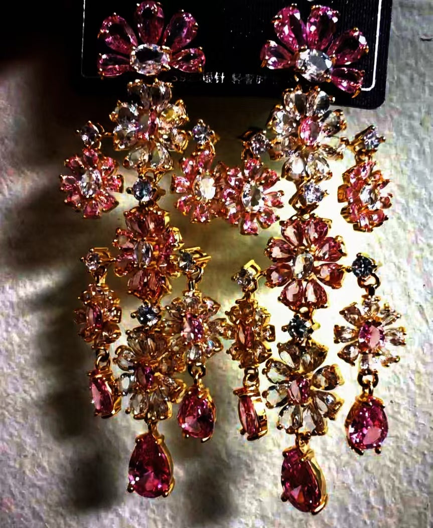 Blossom Waterfall Earrings(handmade)